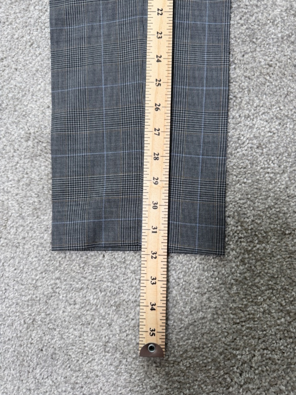 J Crew Ludlow Slim Glen Plaid Grey Dress Pants 31x32 EUC - Picture 4 of 14